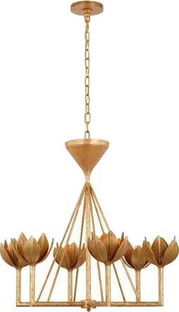 Arena 18" Ring/Globe Chandelier Antique Brass