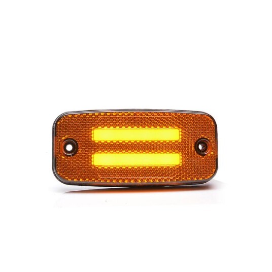 Blinklys/Sidemarkeringslys Strands Two Lines Side Marker / Position Light   12/24V / 114 mm Oransje
