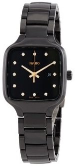 Rado Dameklokke R27080702 True Sort/Keramik