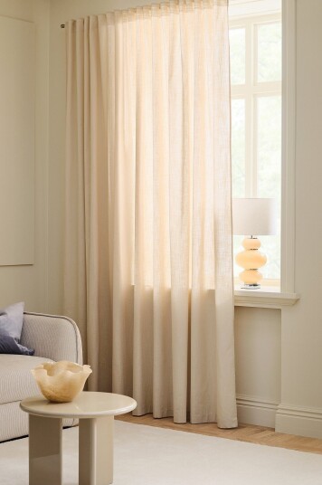 Ellos Home Gardin med multibånd Jennie Wide 1 pakning Beige