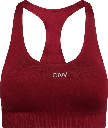 ICANIWILL Shape Mid Support Sports Bra W DARK BERRY L