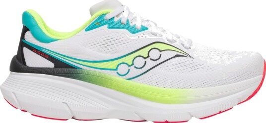 Saucony Men"s Guide 19 White/citron 40 Saucony Men"s Guide 19 White/citron 40