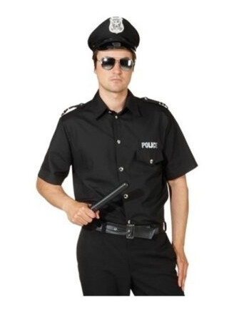 Sort Politi Skjorte