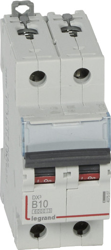 Legrand DX3 MCB automatsikring B10 2P 2M 6/10kA