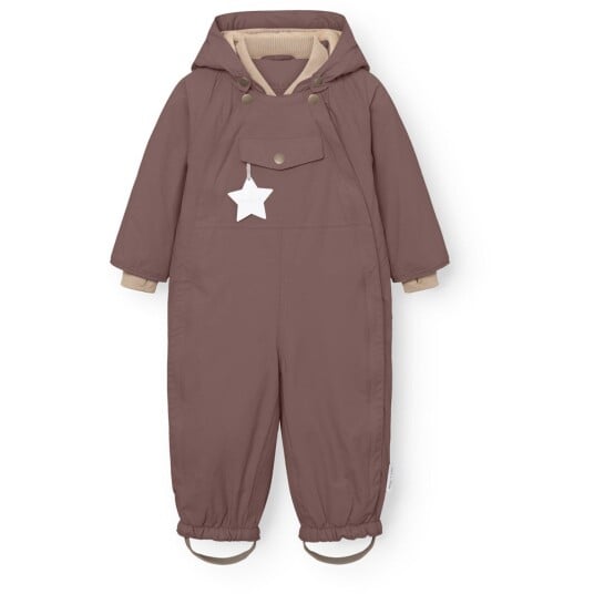 Mini A ture Peppercorn Plum Matwisti Fleece Lined Snowsuit. GRS 3 år/98 cm