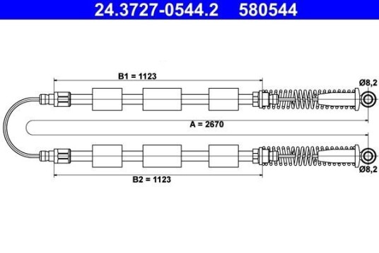 Bremsewire ATE 24.3727 0544.2