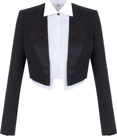 Elisabetta Franchi Dame Jakker Svart M, Elisabetta Franchi Dame Jakker Svart M,