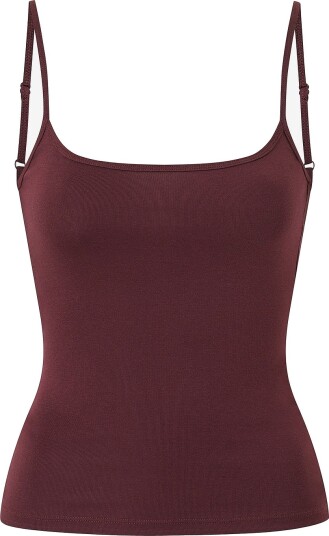 Gina Tricot Perfect Strap Singlet Brown L Gina Tricot Perfect Strap Singlet Brown L