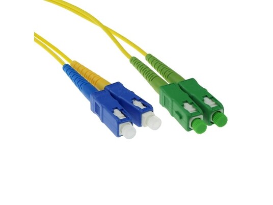 Act 2 Meter Lszh Singlemode 9/125 Os2 Fiber Patch Cable Duplex With Sc/Apc And Sc/Pc Connectors