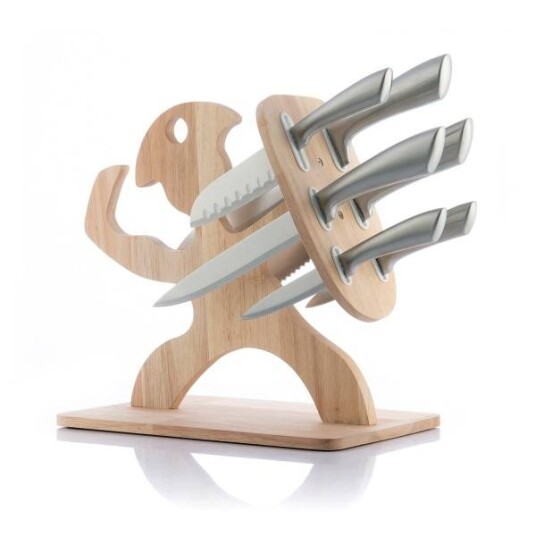 Knivsett med Spartan holder Innovagoods 7 deler