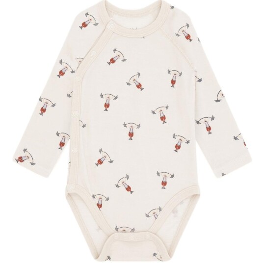Hust & Claire Baloo Wrap Omslagsbody Ull/Bambus French Oak 50