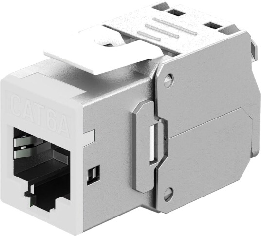 Goobay Keystone Modul Rj45 Cat 6A Stp Slim Hvit 77949