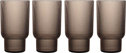 Sagaform Billi vannglass 43 cl 4 stk brun Sagaform Billi vannglass 43 cl 4 stk brun