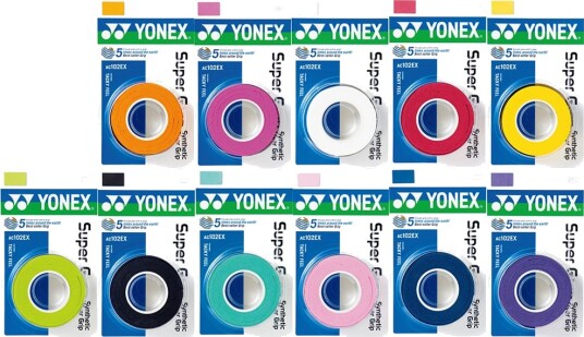 Yonex Super Grap 3-Pack Tennis greptape Gul
