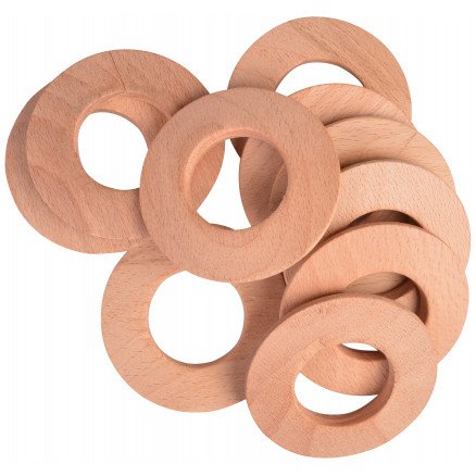 Infinity Hearts Treringer Brede Runde 70mm 10 stk