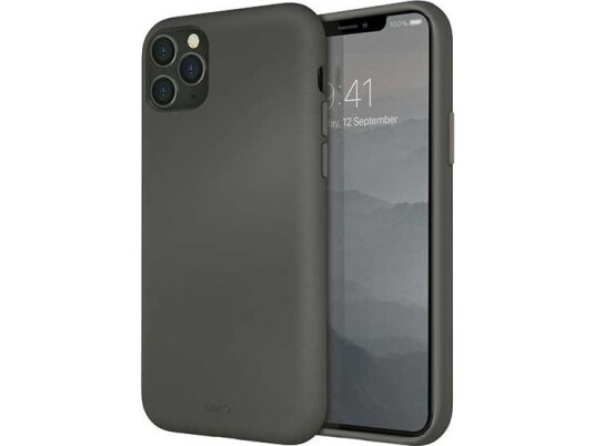 Uniq Uniq Lino Hue Iphone 11 Pro Max-Deksel Grå/Mosegrå