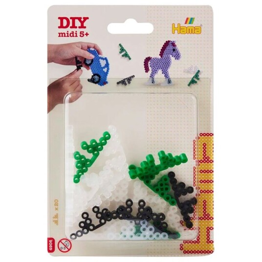 Hama Midi Blisterpakning 4906 Perleføtter Hama Midi Blisterpakning 4906 Perleføtter