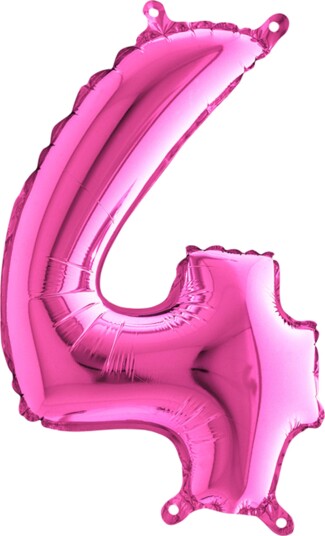 Ballongkungen Tallballong Mini Rosa Metallic Tall 4 14014F