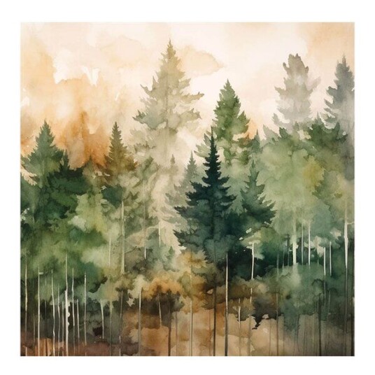 Ambiente   Serviett 33x33 cm 20 stk Evergreen Trees