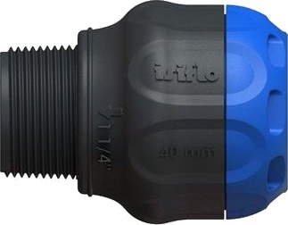 Isiflo Sprint Overgang med Nippel 50 mm x 1,1/4" Kompositt PN16