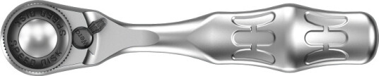 Wera Zyklop Mini 3 1/4" Skrallehåndtak med 60 Tenner og Lite Returvinkel