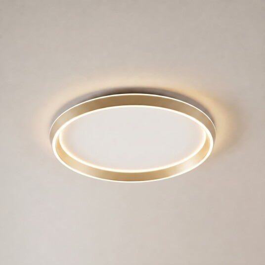 Taklampe Lucande Rylan dimmbar Gull / Messing Stue Metall Moderne 7 Gull / Messing