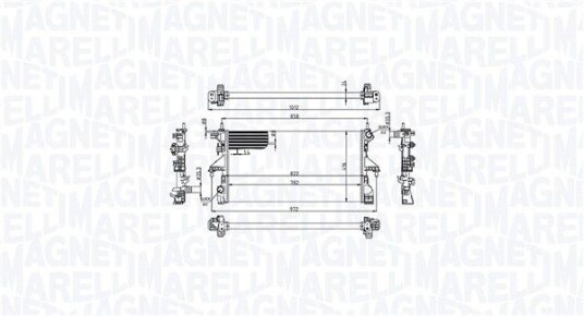 Radiator MAGNETI MARELLI 350213215100