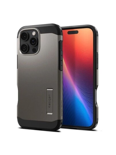 Spigen Tough Armor MagSafe Deksel Gunmetal til iPhone 16 Pro
