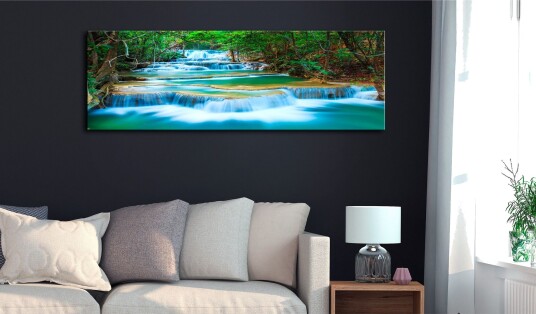 Tavle Sapphire Waterfalls 120X40 Artgeist sp. z o. o.
