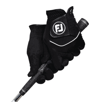 Footjoy RainGrip Pair, golfhansker, herre Black M Footjoy RainGrip Pair, golfhansker, herre Black M