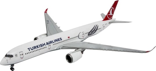Revell Model Building Kit Airbus A350 900 Turkish Airlines 1:144 120dlg.