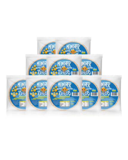 Monster Høyprotein Tortillas 10-Pack (60 lefser) Monster Høyprotein Tortillas 10-Pack (60 lefser)