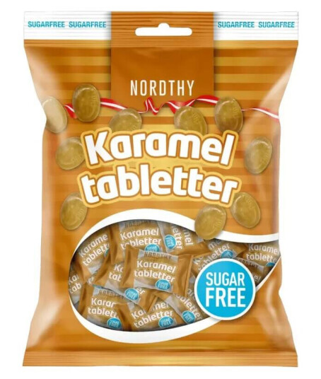 Nordthy Kolakarameller Sockerfri 125g