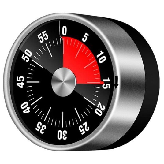 Visuell kjøkkentimer med magnet i rustfritt stål Visuell kjøkkentimer med magnet i rustfritt stål