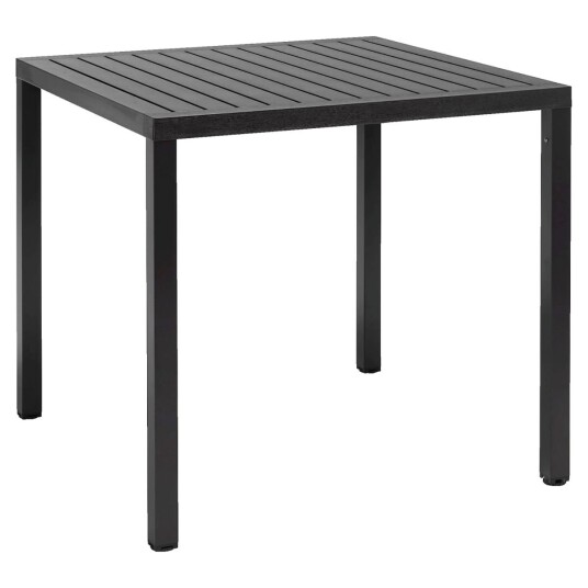 Nardi Bord Cube kvadratisk; 80x80x75.5 cm LxBxH; Antrasitt; Kvadratisk