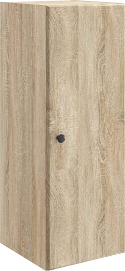 vidaXL Vegghengt skap Sonoma eik 33 x 34,5 x 90 cm Konstruert tre