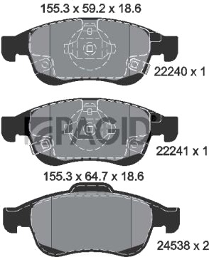 PAGID T2445N Bremseklosser PAGID T2445N Bremseklosser