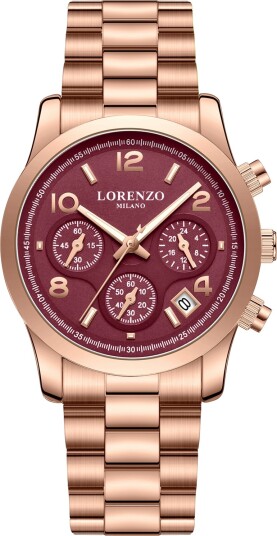 Lorenzo Alessia Oro Rosa Rosso Scuro