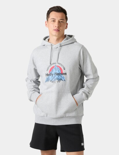 Helly Hansen Core Graphic Hoodie Grey XL