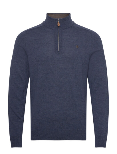 Morris Merino John Zip Navy S Morris Merino John Zip Navy S