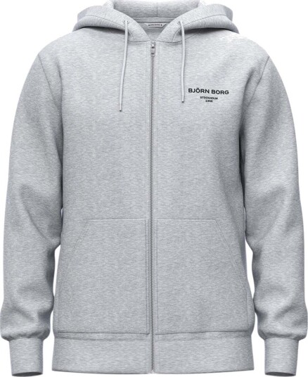 Björn Borg Borg Essential 1 Zip Hoodie Grey S Björn Borg Borg Essential 1 Zip Hoodie Grey S