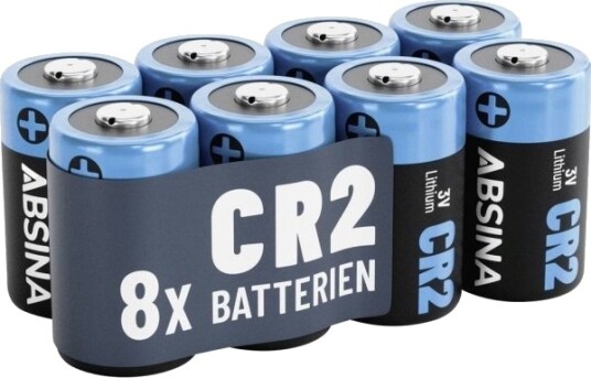 Absina Cr 2 Spesialbatterier Litium 3 V 8 Stk 401036-8 Absina Cr 2 Spesialbatterier Litium 3 V 8 Stk 401036-8