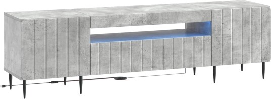 vidaXL LED TV skap Betonggrå Konstruert tre
