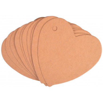 Infinity Hearts Til/Fra Kort Hjerte Karton Brun 5,5x5,5cm 10 stk Infinity Hearts Til/Fra Kort Hjerte Karton Brun 5,5x5,5cm 10 stk