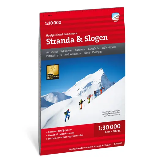 Calazo Høyfjellskart SunnmøreStranda & Slogen 1:30 000 Calazo Høyfjellskart SunnmøreStranda & Slogen 1:30 000