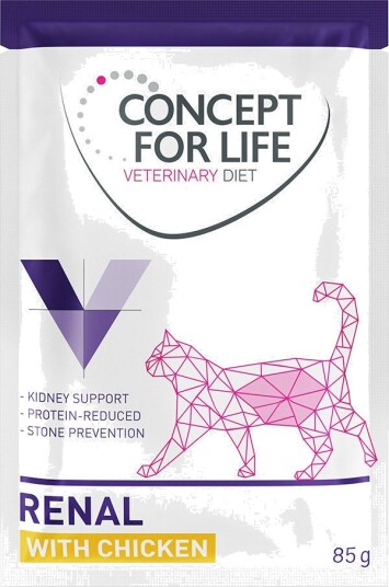 Concept For Life Vet Våtfôr Veterinary Diet Renal Med Kylling 24 X 85 G