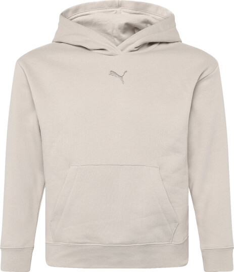 PUMA Ess Centered Cat Logo Relaxed Hoodie Fl G Beige 176