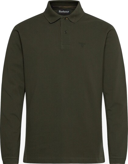 Barbour Barbour Essential Ls Tartan Pique Polo Shirt   Khaki green   XL