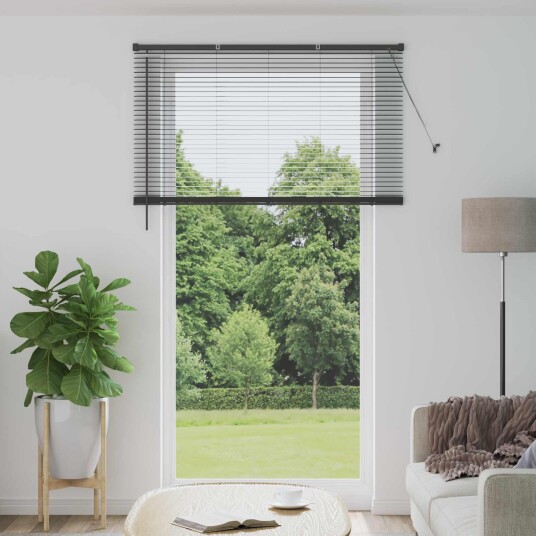 vidaXL Venetiansk persienne Sølvgrå 213 x 140 cm 25 mm PVC vidaXL Venetiansk persienne Sølvgrå 213 x 140 cm 25 mm PVC