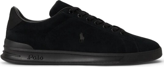 Polo Ralph Lauren Heritage Court Ii Suede Sneaker BLACK 46 Polo Ralph Lauren Heritage Court Ii Suede Sneaker BLACK 46